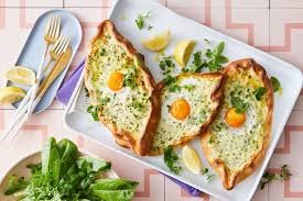 Egg dishes with ingredients and procedure